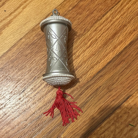 Hallmark Silver and Red Holiday Ornament - Picture 1 of 1